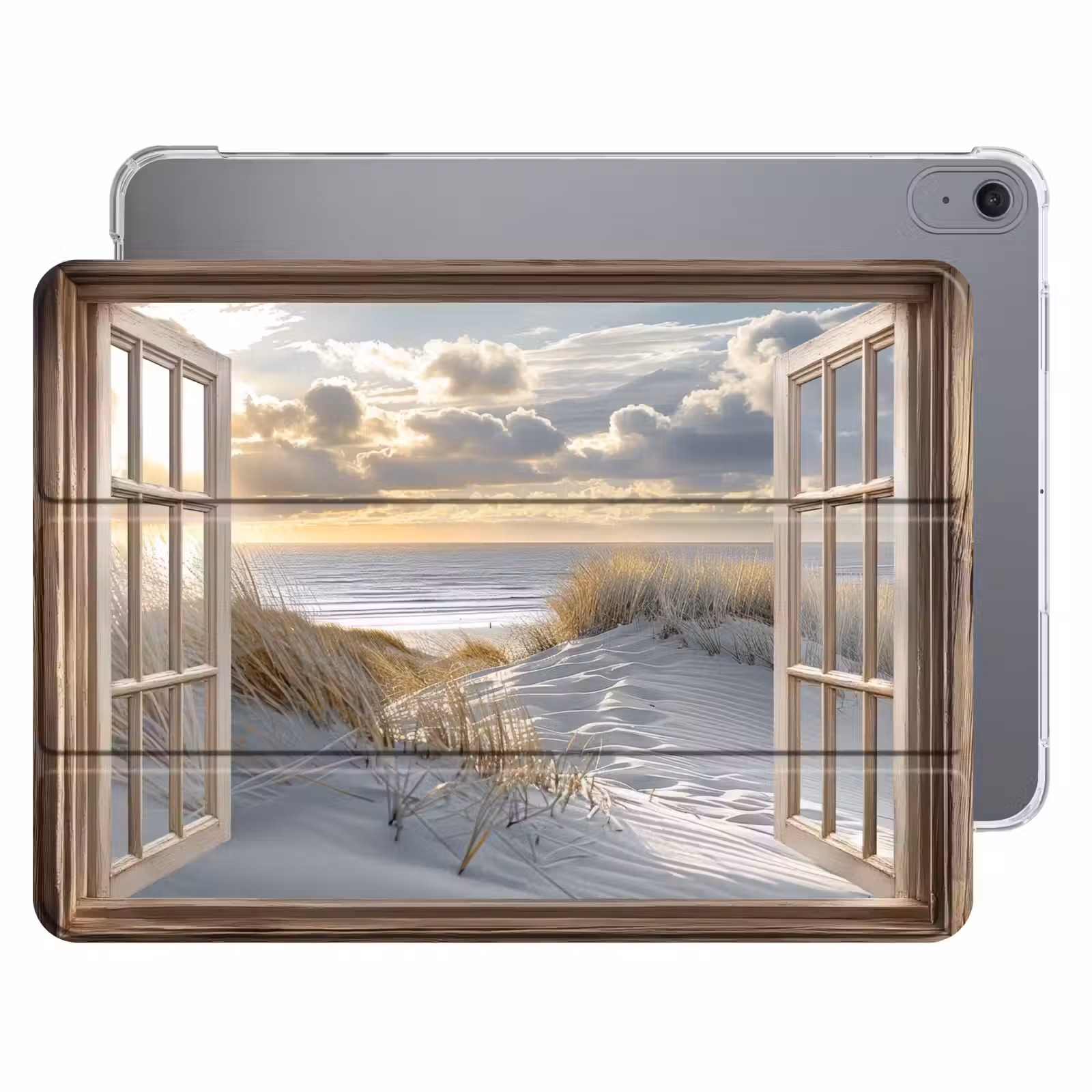 iPad hoes - Doorkijk - Strand - Duinen - Zee - Natuur — 1