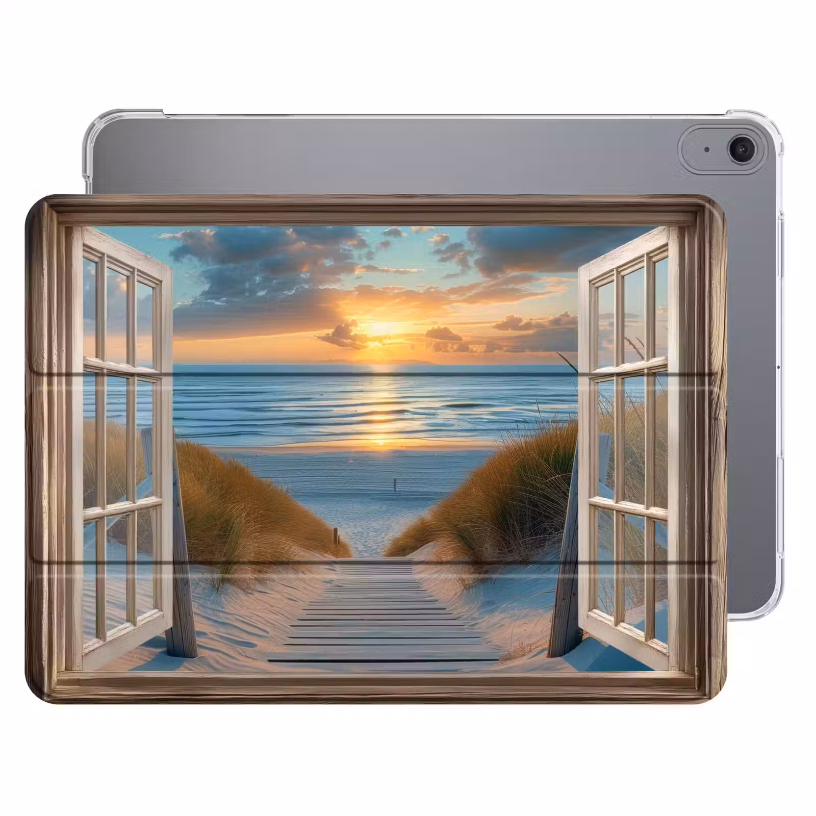 iPad hoes - Doorkijk - Strand - Pad - Zonsondergang — 1