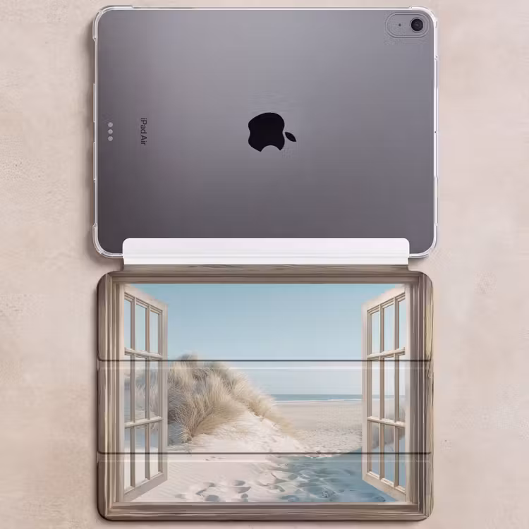 iPad hoes - Doorkijk - Helmgras - Duinen - Zee - Landschap — 6