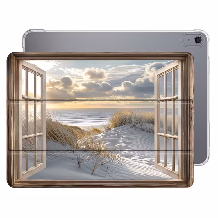 iPad hoes - Doorkijk - Strand - Duinen - Zee - Natuur — 1