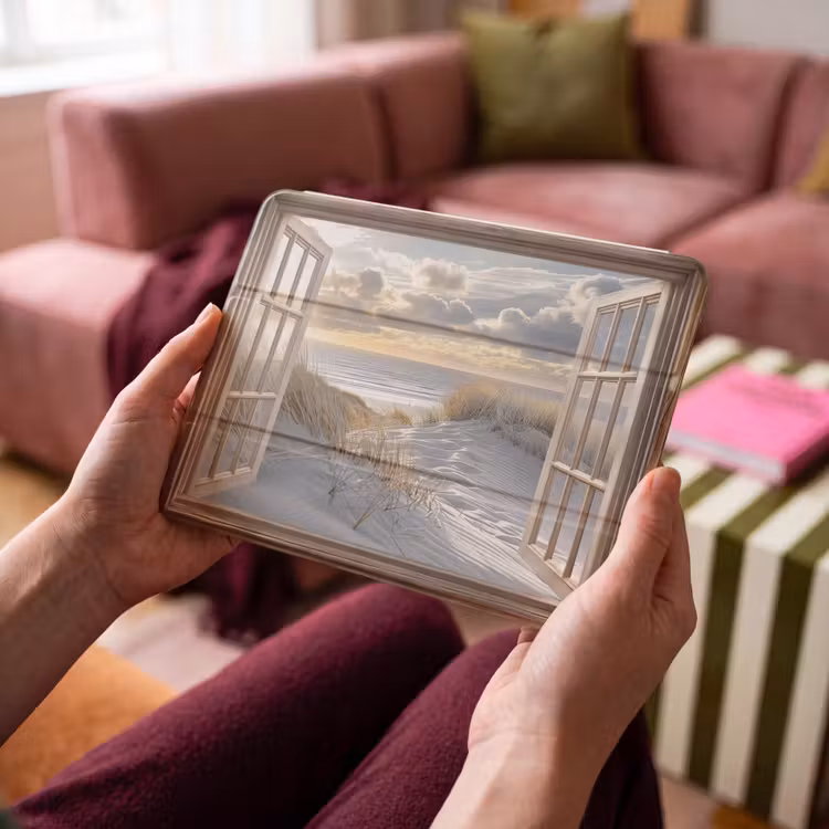 iPad hoes - Doorkijk - Strand - Duinen - Zee - Natuur — 4