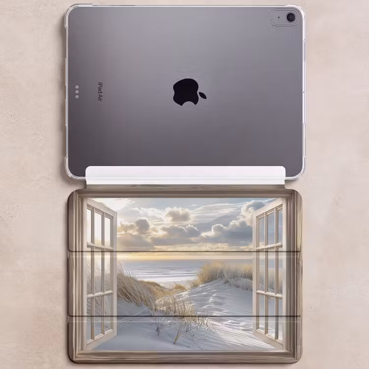 iPad hoes - Doorkijk - Strand - Duinen - Zee - Natuur — 6