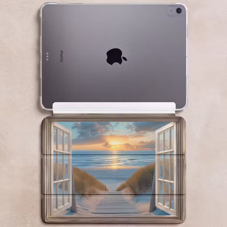 iPad hoes - Doorkijk - Strand - Pad - Zonsondergang — 6
