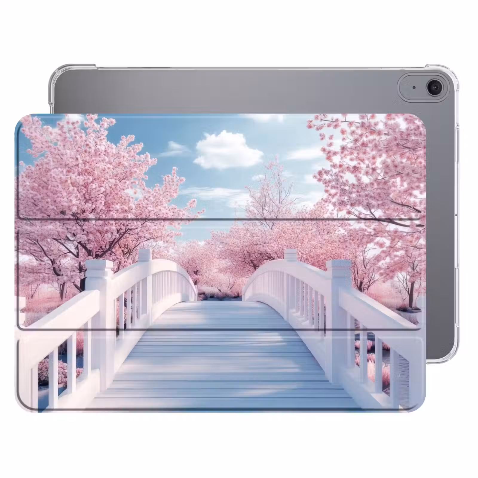 iPad hoes - Brug - Kersenbomen - Wit — 1