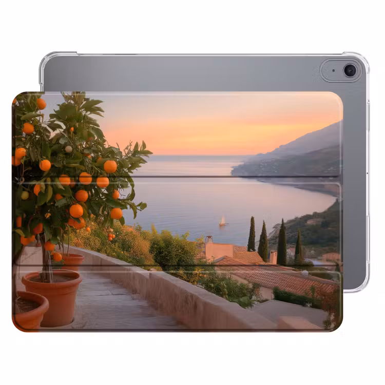 iPad hoes - Middelandse zee - Sinaasappel - Heuvels - Zee — 1