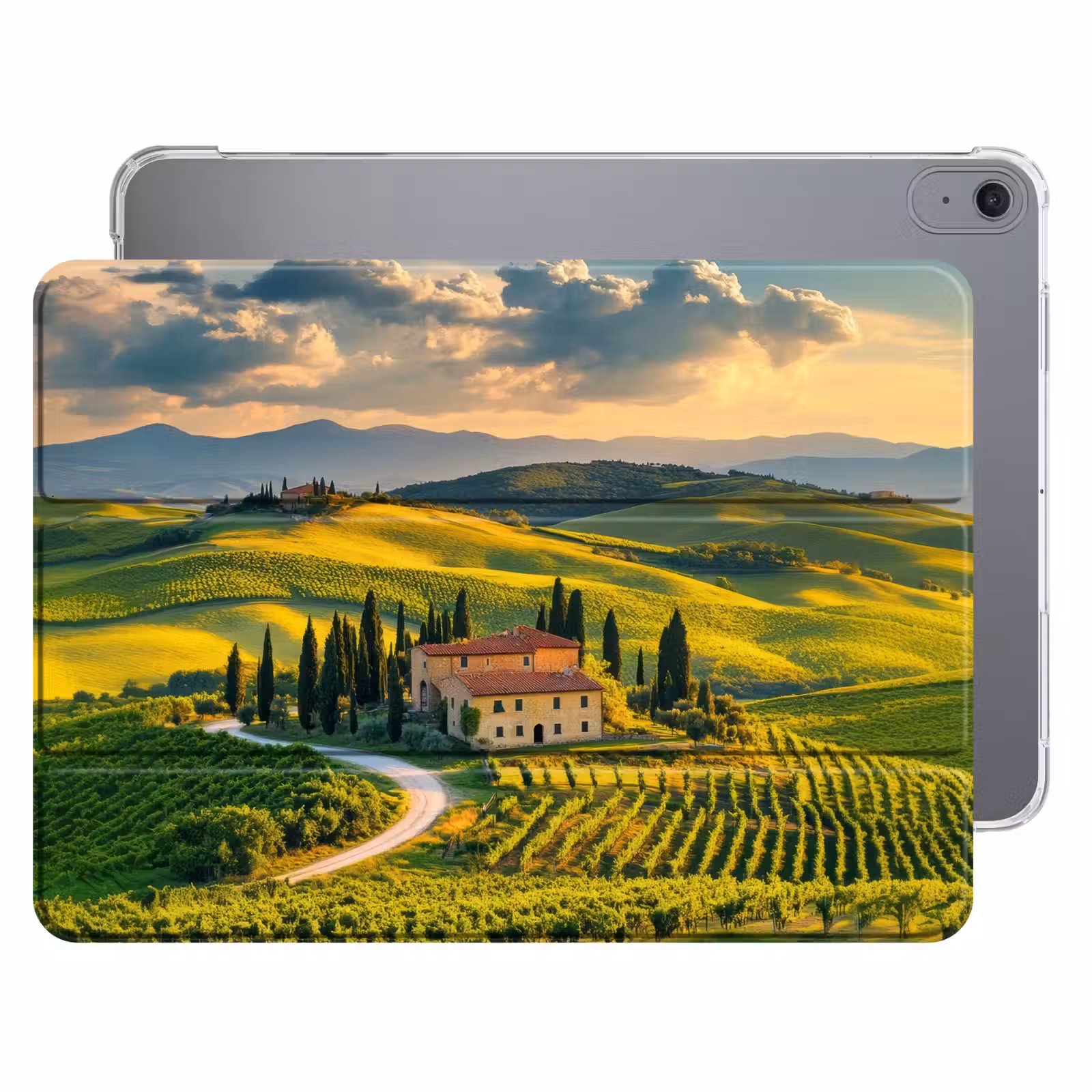 iPad hoes - Toscane - Landschap - Wijngaarden — 1