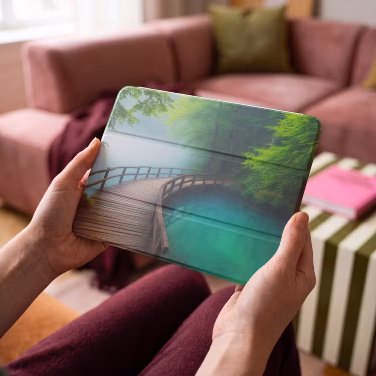 iPad hoes - Brug - Water - Rivier - Bos — 4