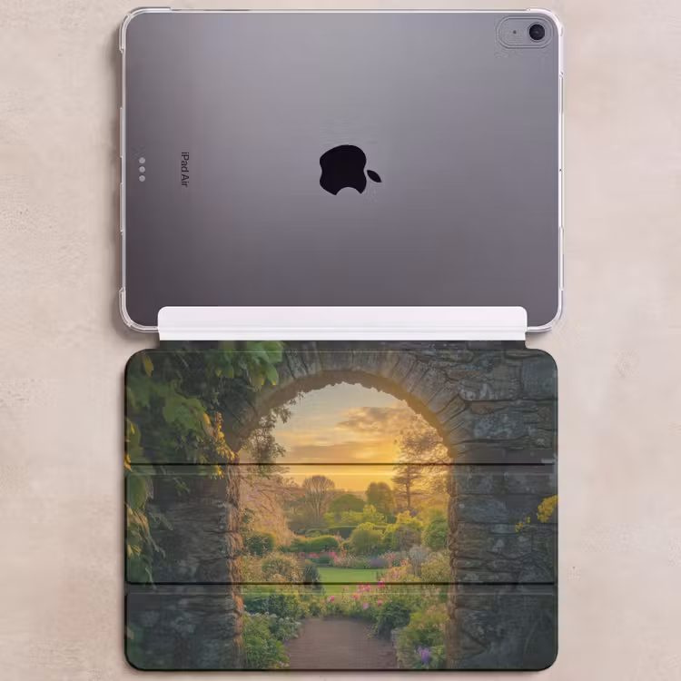iPad hoes - Poort - Planten - Zonsondergang — 6
