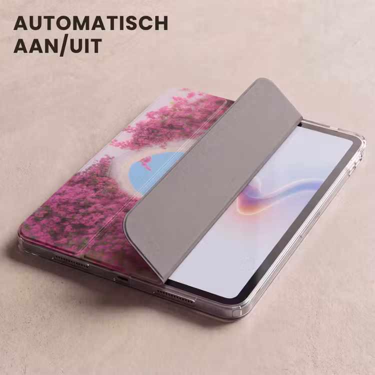 iPad hoes - Zee - Roze - Bloemen - Poort — 5