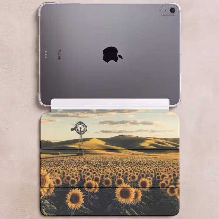 iPad hoes - Zonnebloem - Veld - Windmolen — 6