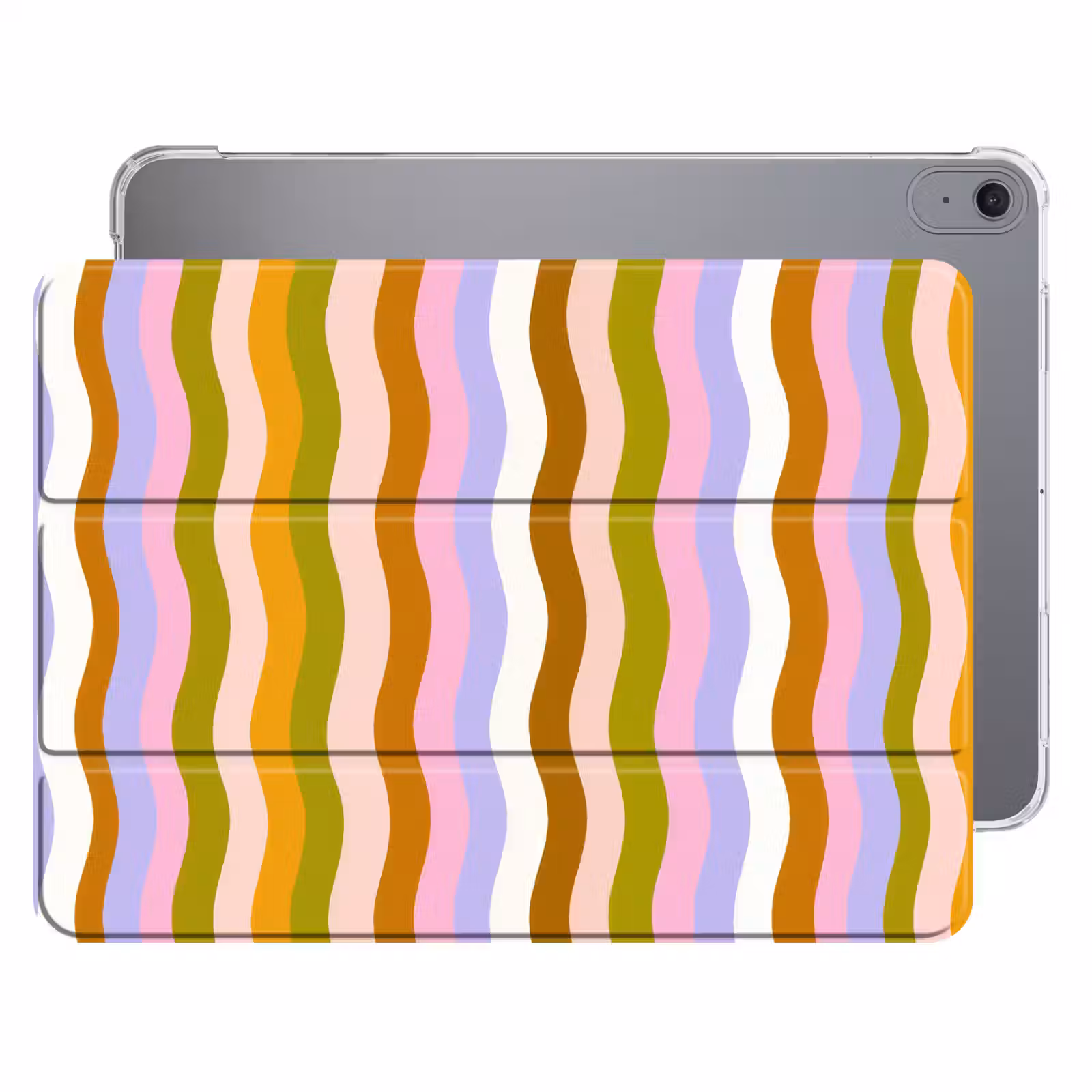 iPad hoes - lijnen - Golven - Pastelkleuren - Patroon — 1