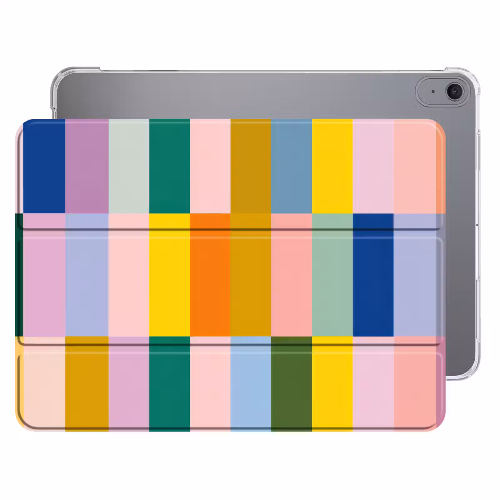 iPad hoes - Stroken - Blauw - Patroon - Abstract — 1