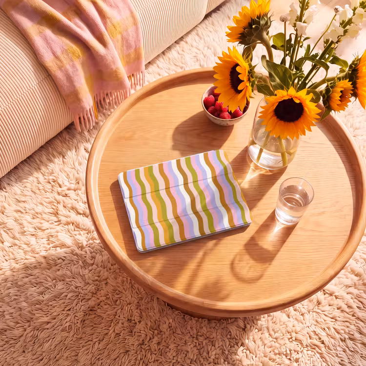 iPad hoes - lijnen - Golven - Pastelkleuren - Patroon — 2
