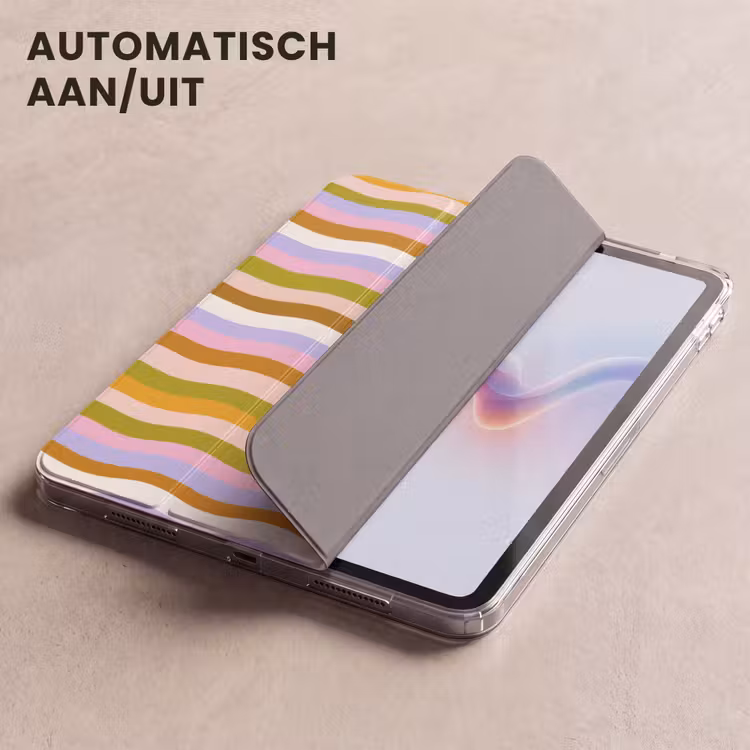 iPad hoes - lijnen - Golven - Pastelkleuren - Patroon — 5