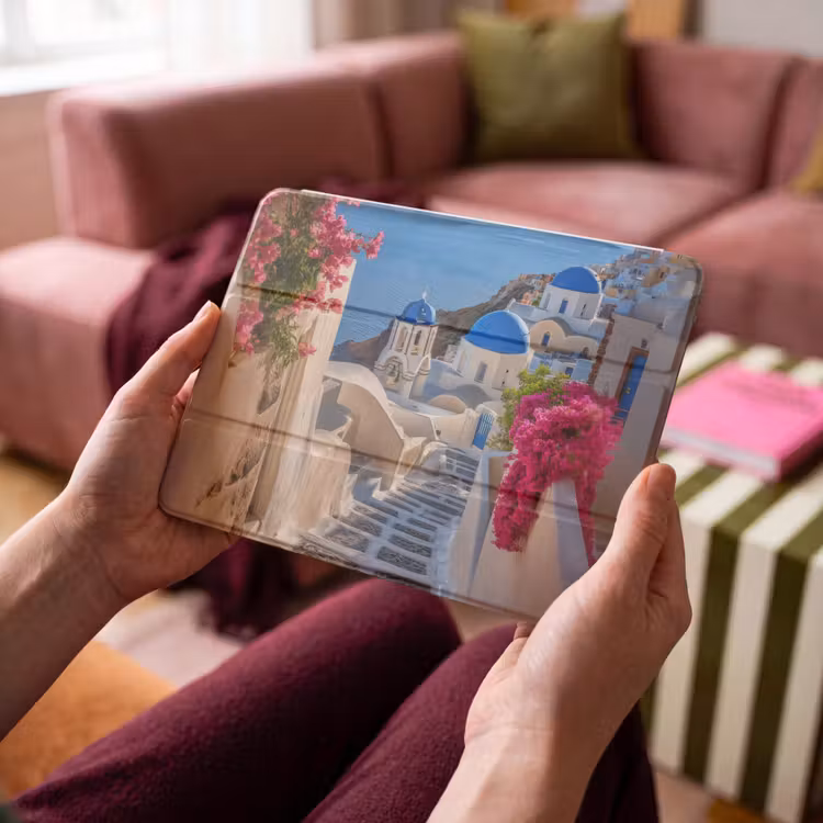 iPad hoes - Santorini - Bloemen - Griekenland — 4
