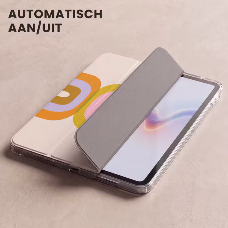 iPad hoes - Stapel - Vormen - Geblokt - Oranje — 5