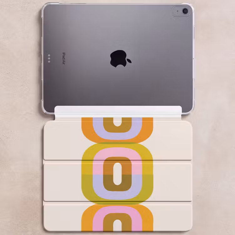 iPad hoes - Stapel - Vormen - Geblokt - Oranje — 6