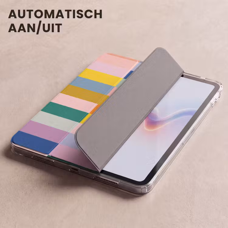 iPad hoes - Stroken - Blauw - Patroon - Abstract — 5