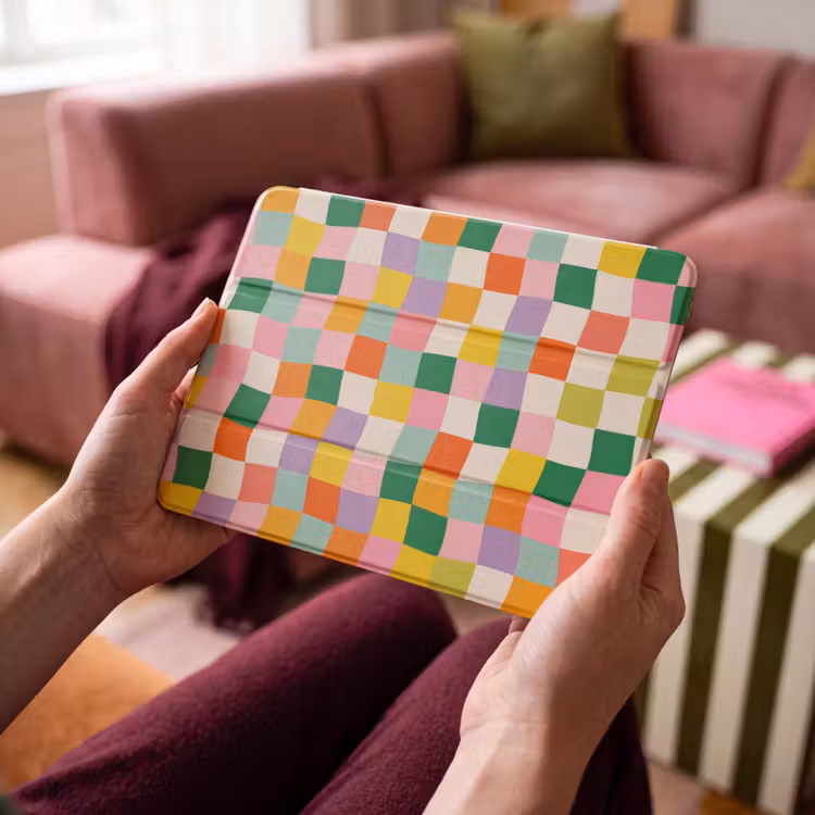 iPad hoes - Vierkanten - Kleurrijk - Golvend — 4
