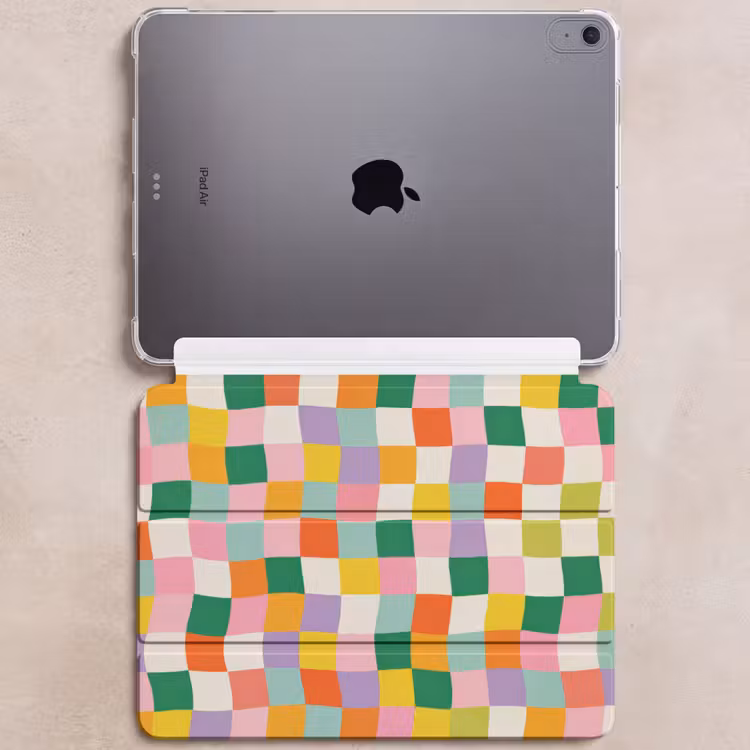 iPad hoes - Vierkanten - Kleurrijk - Golvend — 6