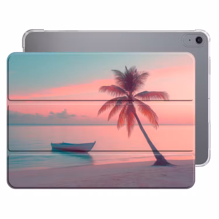 iPad hoes - Zee - Boot - Zonsondergang — 1