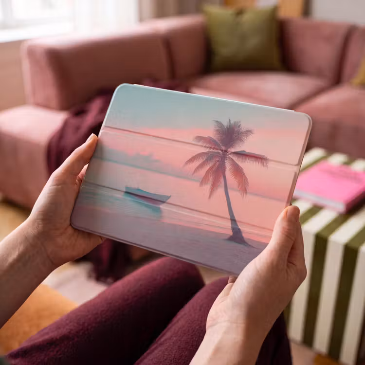 iPad hoes - Zee - Boot - Zonsondergang — 4