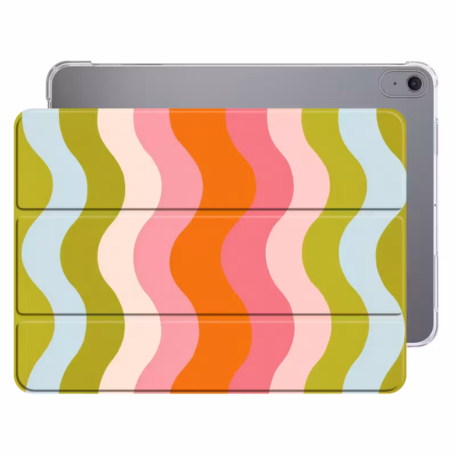 iPad hoes - Banen - Golven - Kleurrijk - Verticaal — 1