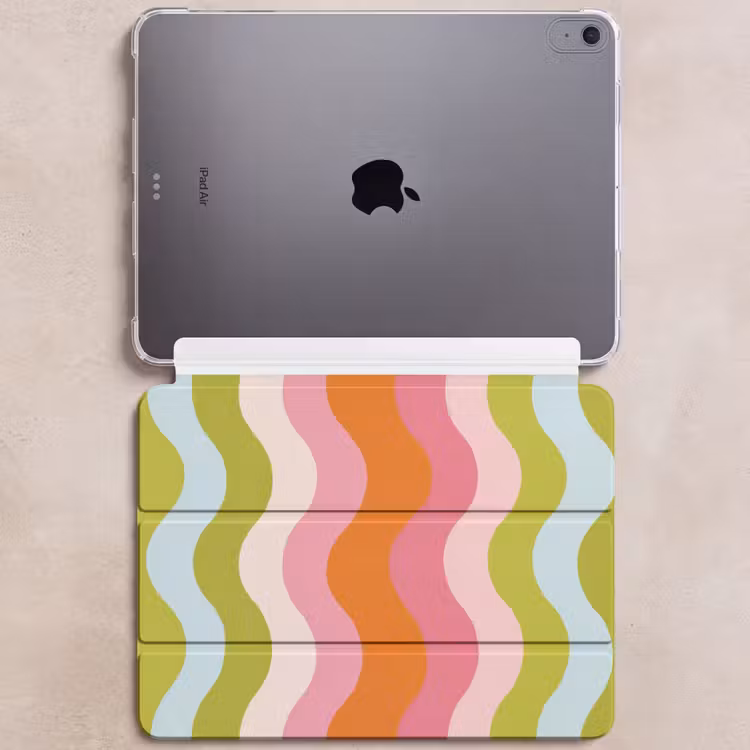 iPad hoes - Banen - Golven - Kleurrijk - Verticaal — 6