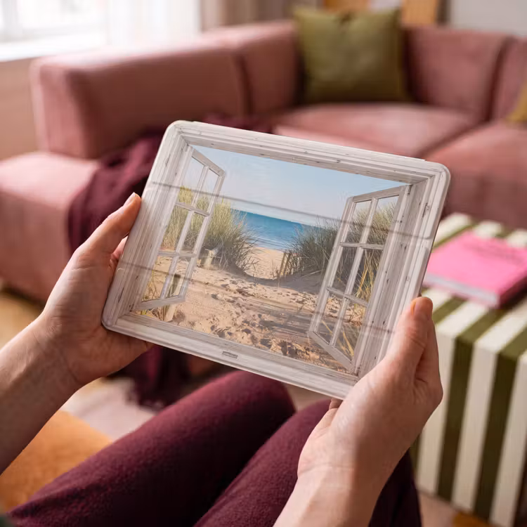 iPad hoes - Doorkijk - Strand - Zee - Duinen - Zand - Water - Helmgras — 4