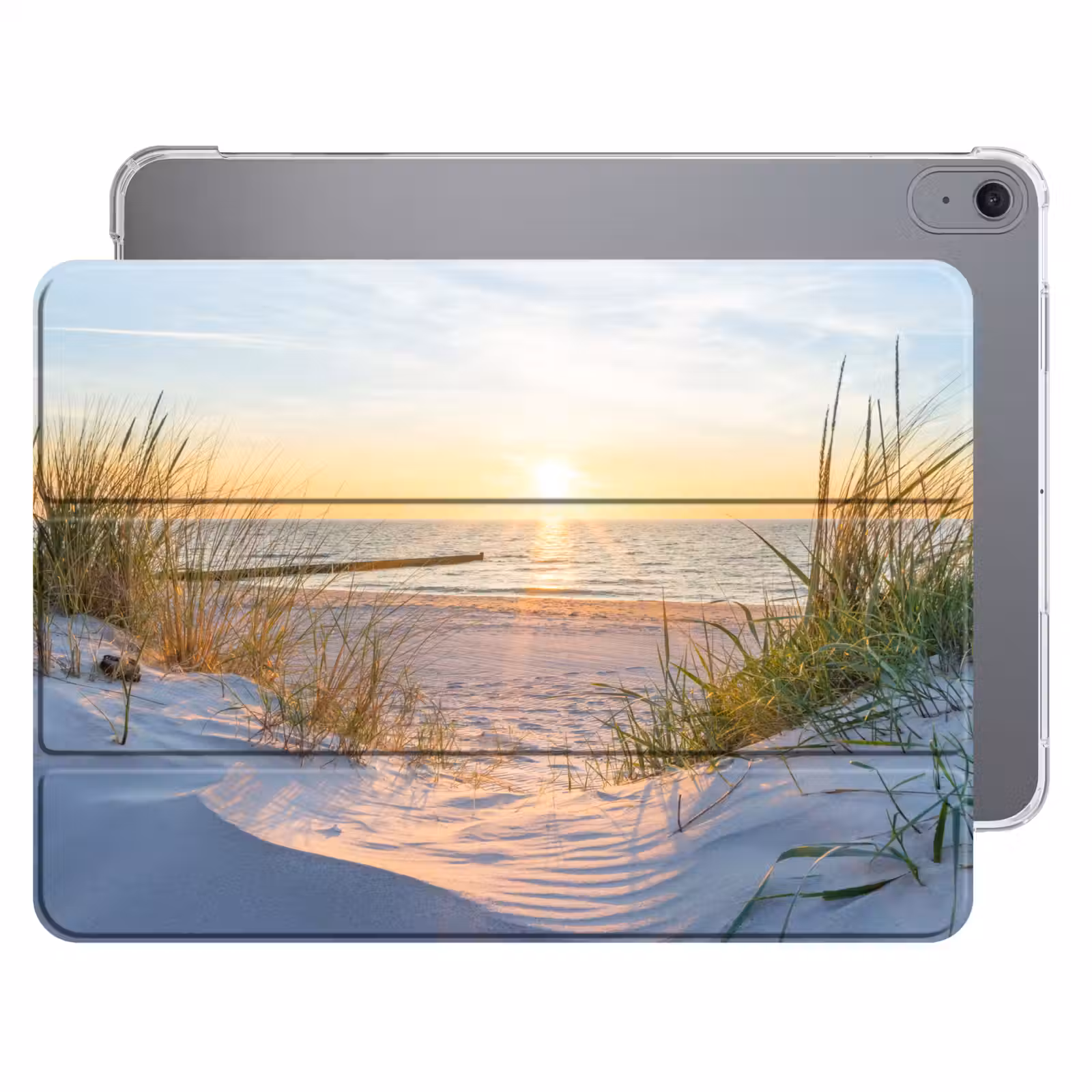 iPad hoes - Strand - Zon - Duin - Gras - Zand - Horizon — 1