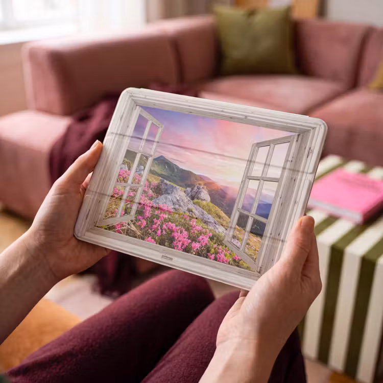 iPad hoes - Bergen - Landschap - Doorkijk - Bloemen - Avond - Roze — 4