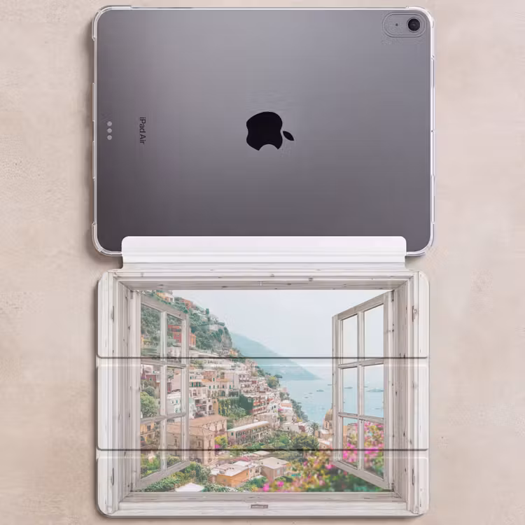 iPad hoes - Doorkijk - Italië - Bloemen - Zee - Kust - Stad - Bergen — 6