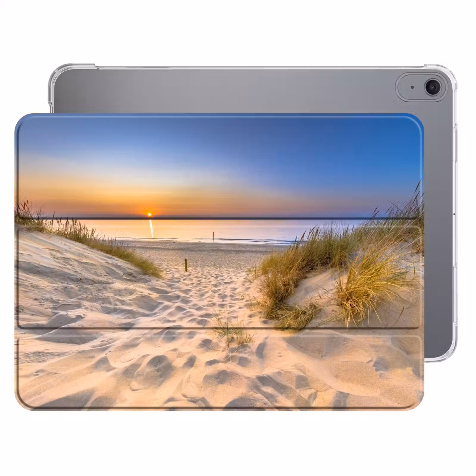 iPad hoes - Duin - Zonsondergang - Horizon - Strand - Gras — 1