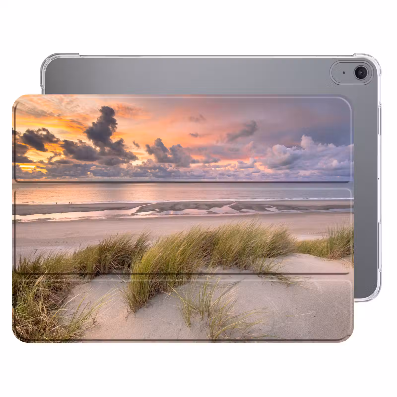 iPad hoes - Zonsondergang - Duin - Strand - Planten - Zee — 1