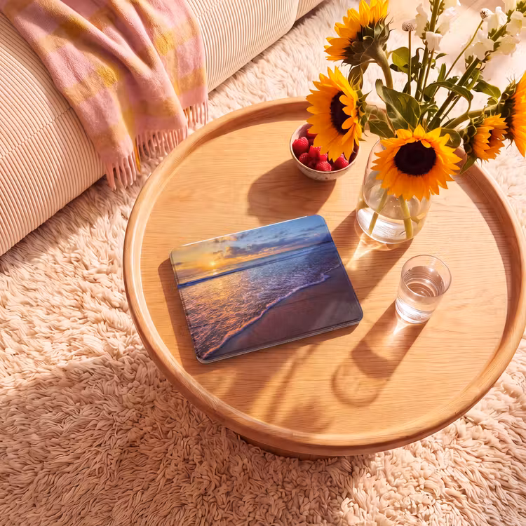 iPad hoes - Zee - Strand - Zonsondergang - Wolken - Horizon — 2