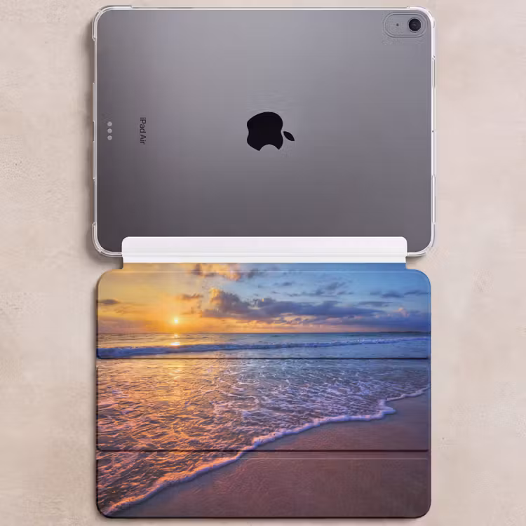iPad hoes - Zee - Strand - Zonsondergang - Wolken - Horizon — 6