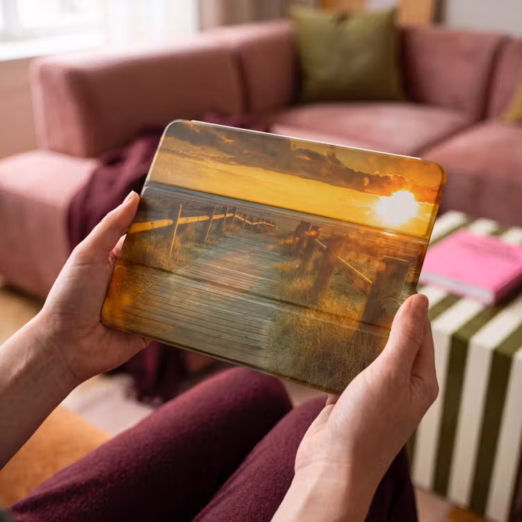iPad hoes - Zon - Strand - Duin - Horizon - Gras - Pad - Oranje — 4