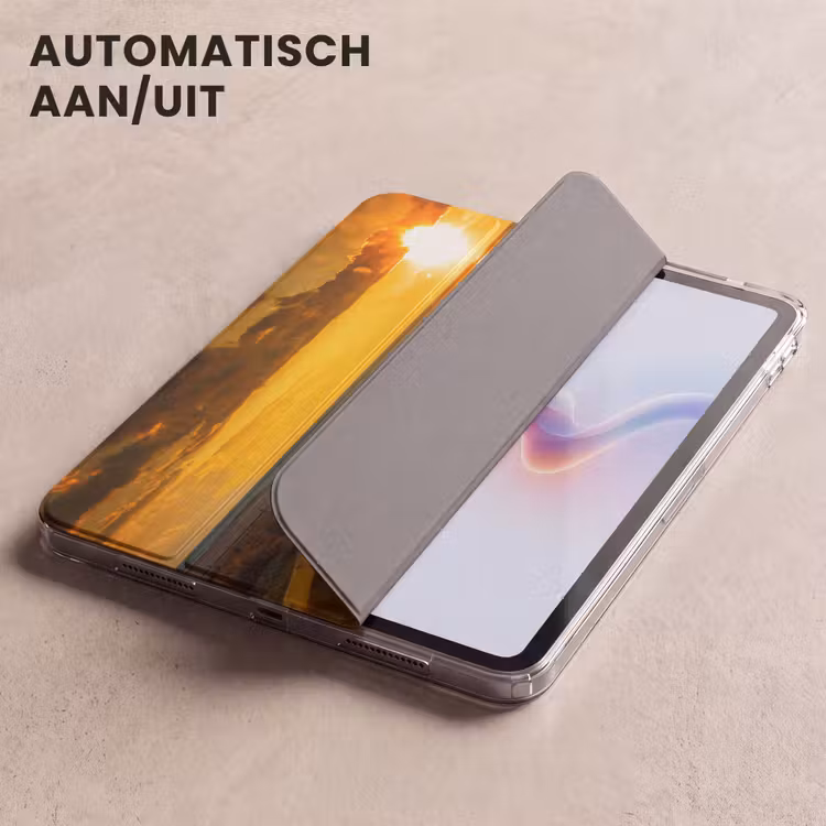 iPad hoes - Zon - Strand - Duin - Horizon - Gras - Pad - Oranje — 5