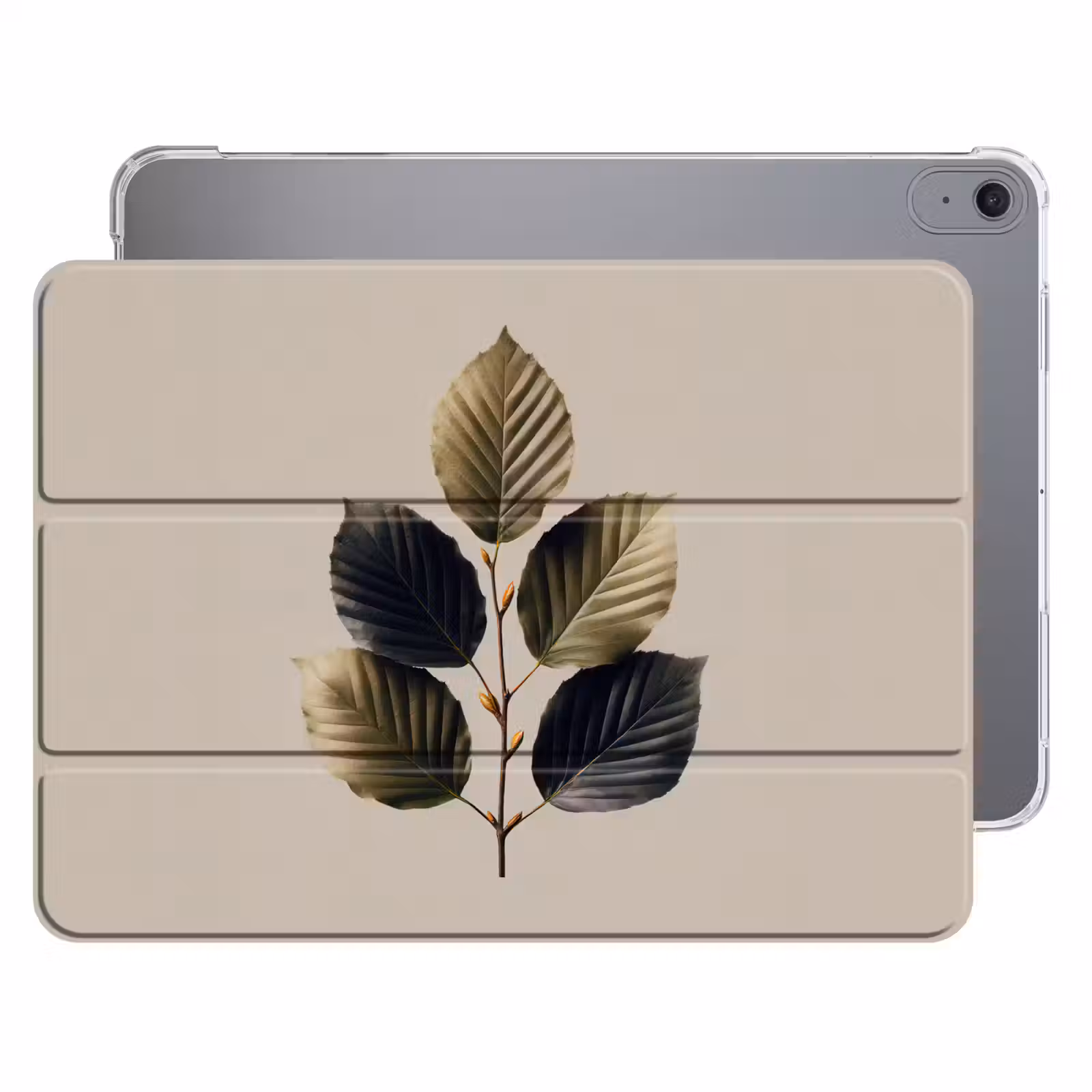 iPad hoes - Beukenbladeren - Bruin - Groen - neutraal — 1