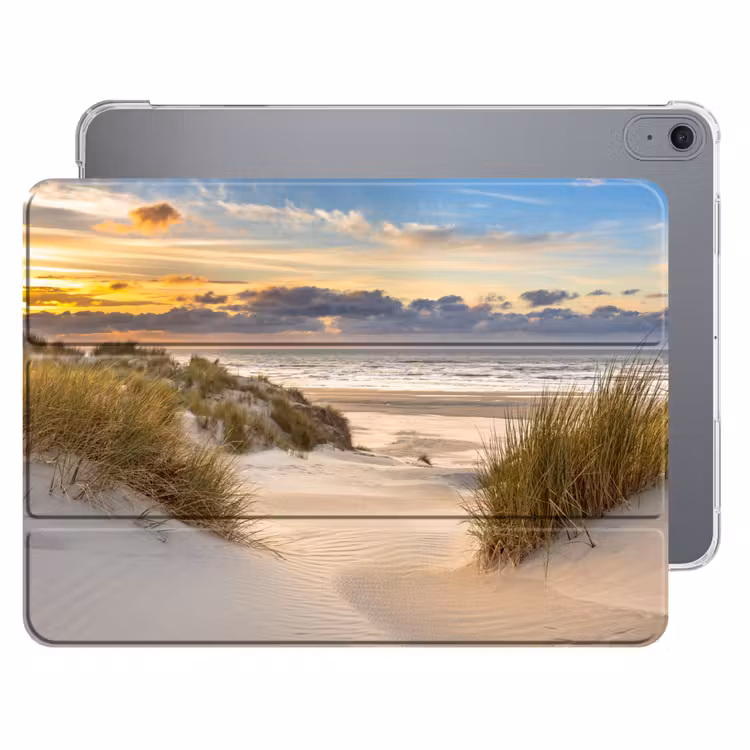 iPad hoes - Strand - Duin - Gras - Zonsondergang - Zee — 1