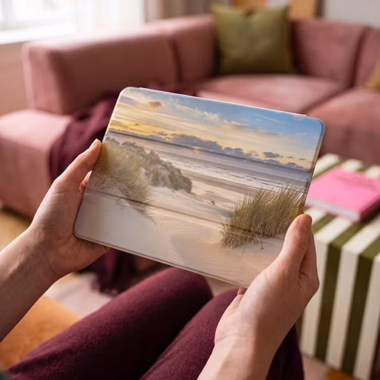 iPad hoes - Strand - Duin - Gras - Zonsondergang - Zee — 4
