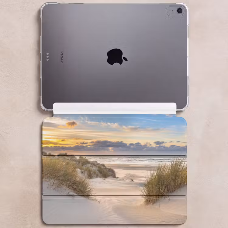 iPad hoes - Strand - Duin - Gras - Zonsondergang - Zee — 6