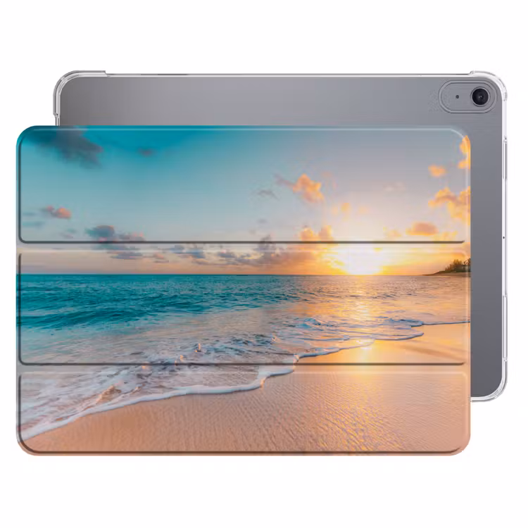 iPad hoes - Zonsondergang - Strand - Zee - Zomer - Blauw — 1