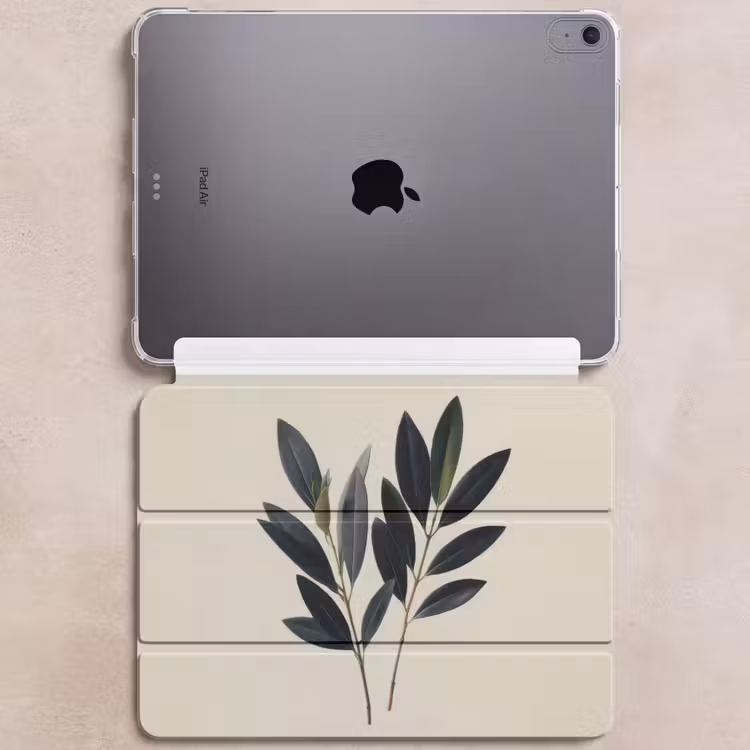 iPad hoes - Ovaalvormige bladeren - Diep groen - Symmetrisch — 6