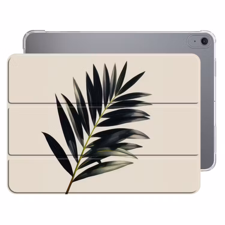 iPad hoes - Palmblad - Subtiel - Groen - beige — 1