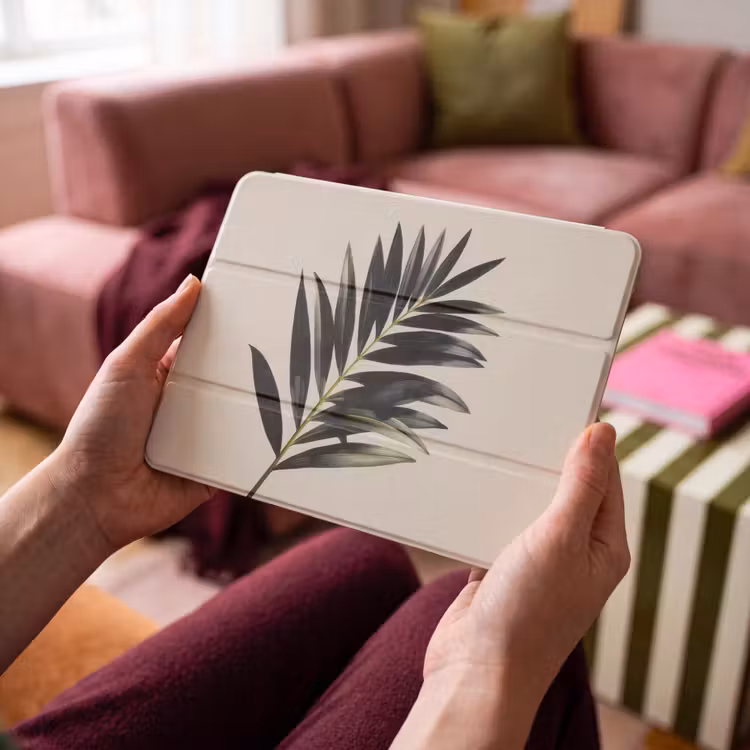 iPad hoes - Palmblad - Subtiel - Groen - beige — 4