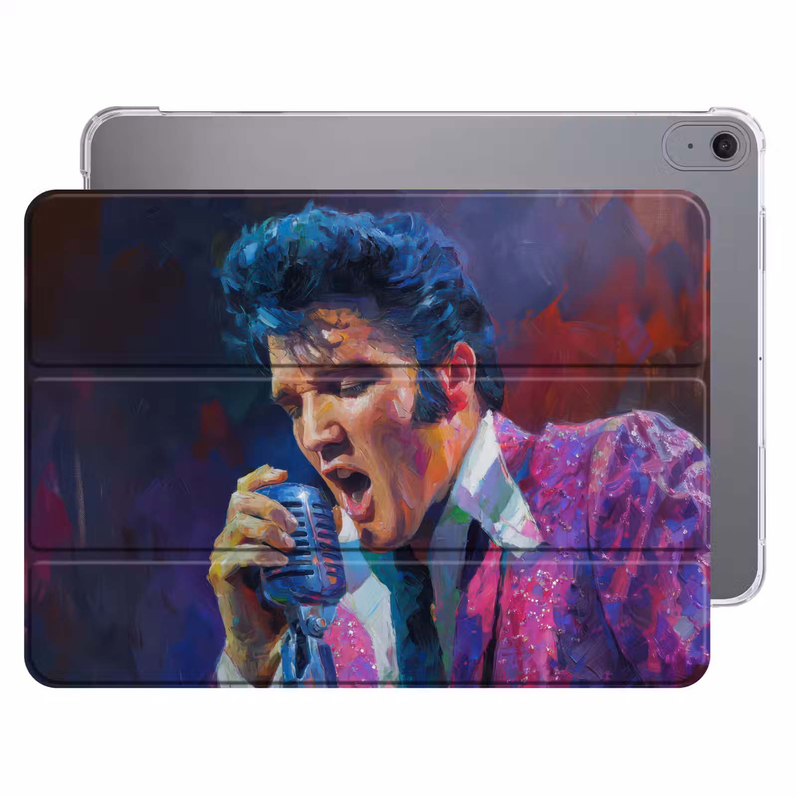 iPad hoes - Expressief - Microfoon - Paars — 1
