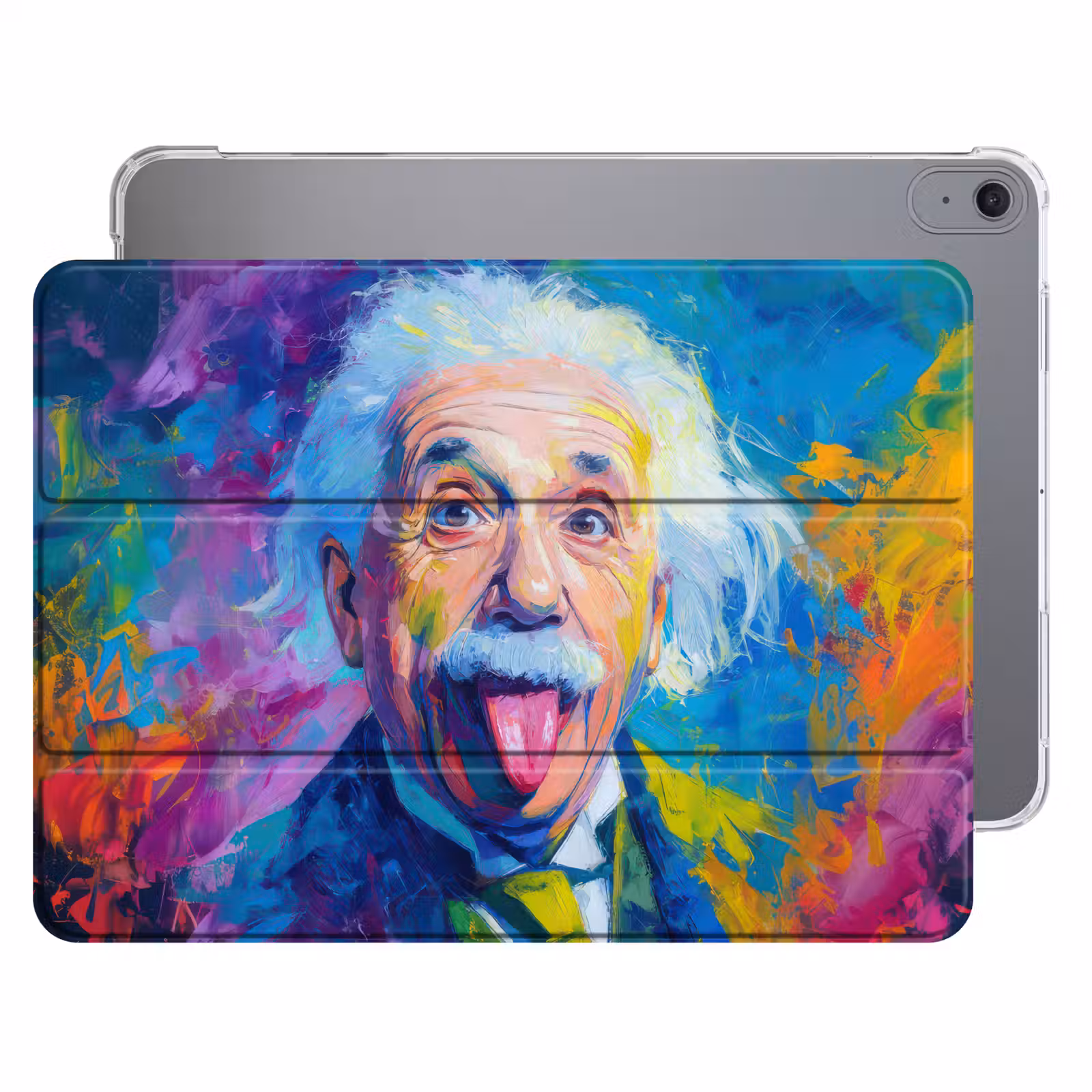 iPad hoes - Oude man - Expressief - Kleurrijk — 1