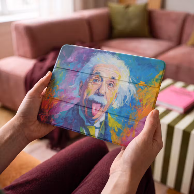 iPad hoes - Oude man - Expressief - Kleurrijk — 4