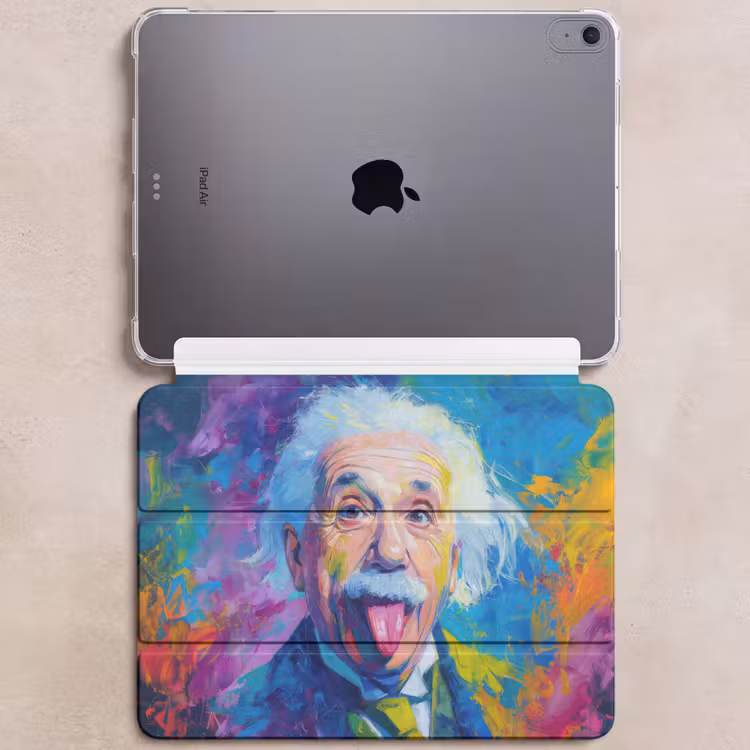 iPad hoes - Oude man - Expressief - Kleurrijk — 6